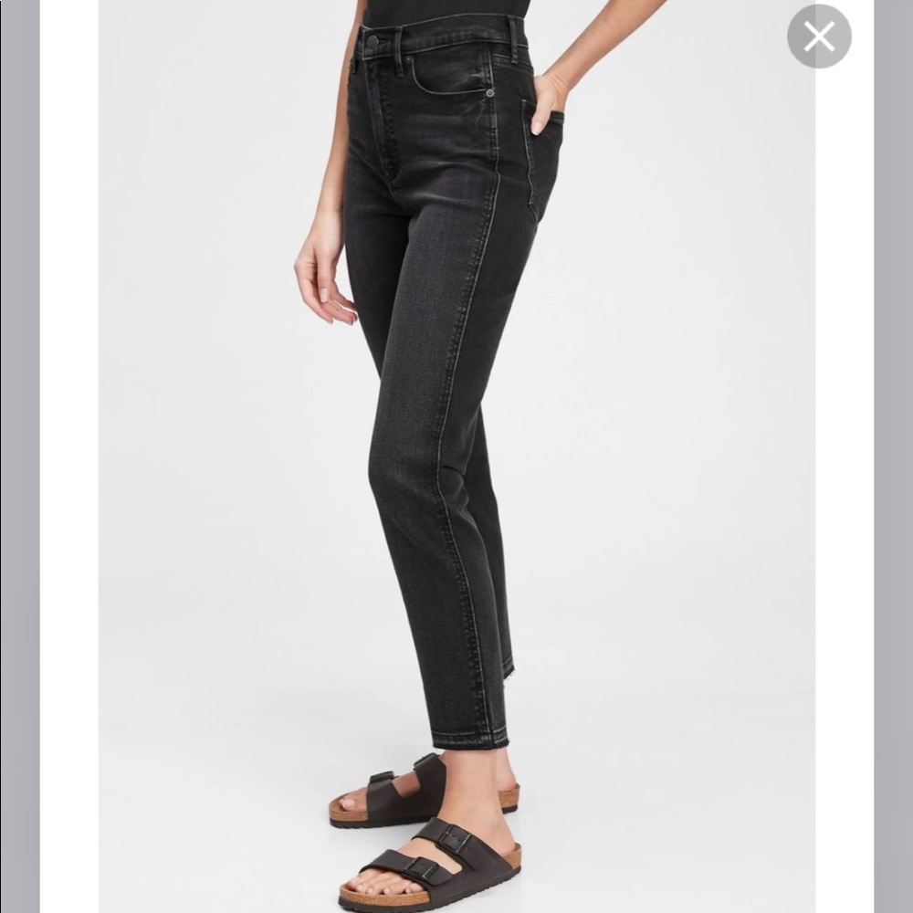 Gap high rise cropped denim